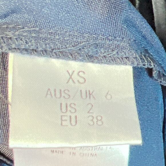 Bronx and Banco ZOE Gown Navy Blue Long Sleeve - Picture 5 of 8